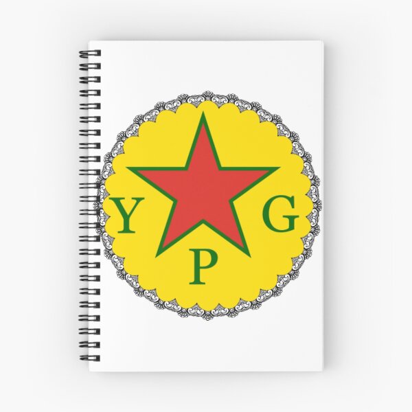 Artikelvorschau, YPG-Flagge geschmückt kreisförmig entworfen und verkauft von KurdishShops.