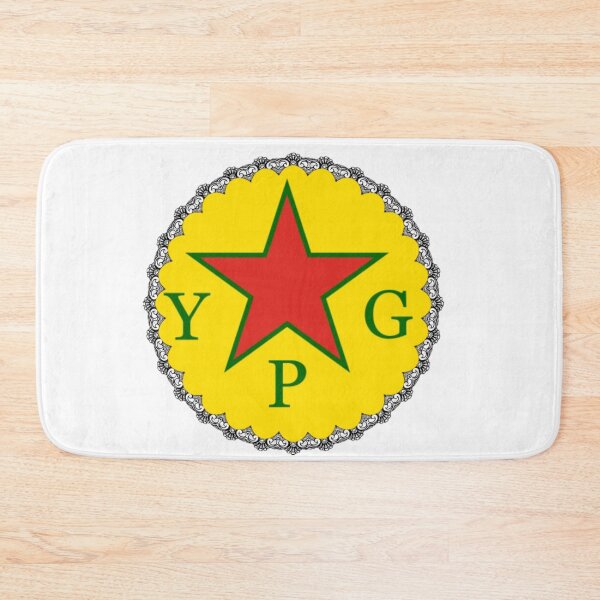 Item preview, YPG flag decorated circular  designed and sold by KurdishShops.