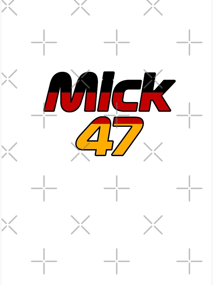 Mick Schumacher 47 F1 Driver Poster For Sale By Kingfloki Redbubble