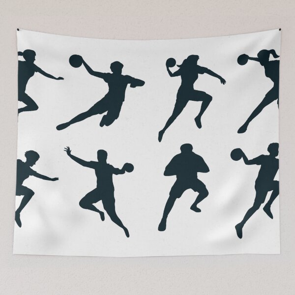 Item preview, Handball player silhouette designed and sold by DerSenat.