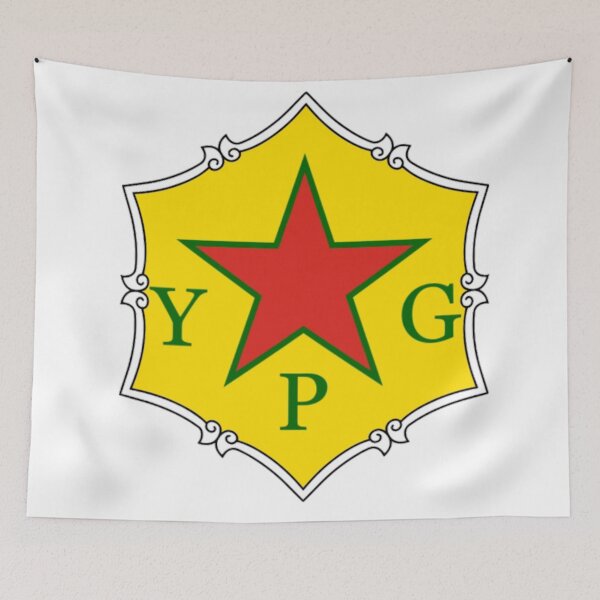 Item preview, YPG flag decorated designed and sold by KurdishShops.