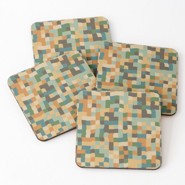 Item preview, Abstract Distorted Squares Color Checkered - Retro Styles designed and sold by BesanoStyle.