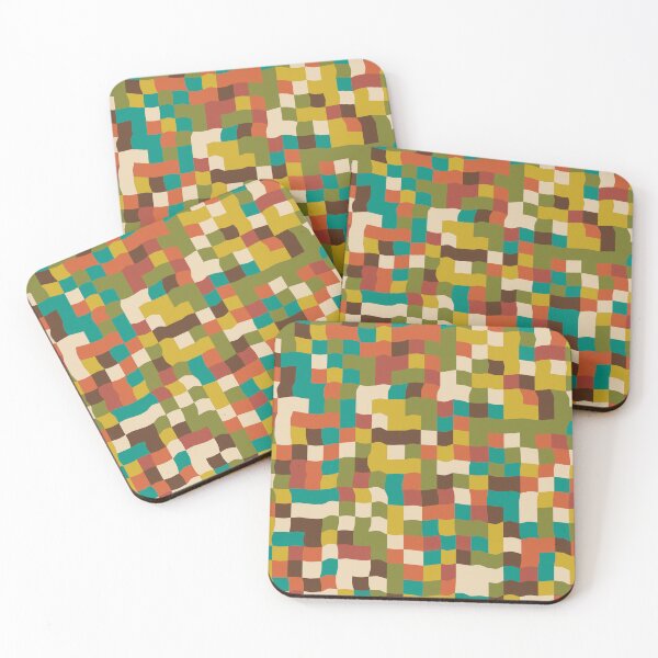 Item preview, Abstrakt, Abstract Distorted Squares Color Checkered - Retro Styles designed and sold by BesanoStyle.