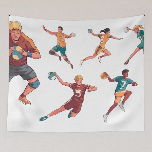 Item preview, Handball, handball player designed and sold by DerSenat.