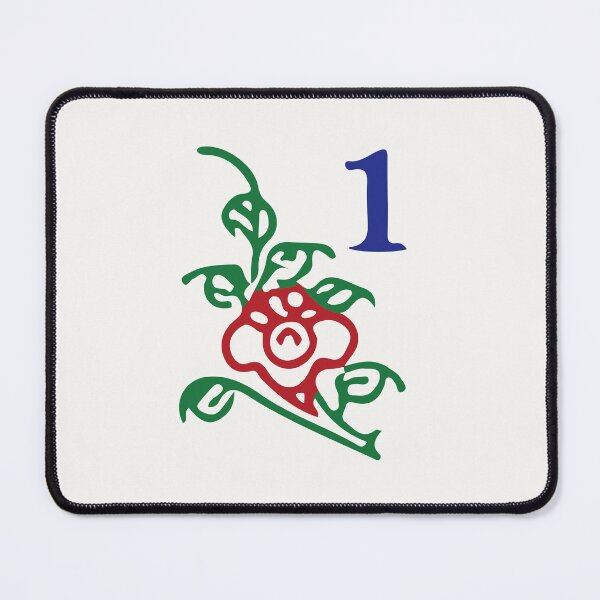 Item preview, Season Flower Chun 1 Spring 梅 Tile. It's Mahjong Time! designed and sold by teeworthy.