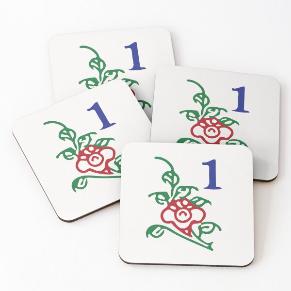 Item preview, Season Flower Chun 1 Spring 梅 Tile. It's Mahjong Time! designed and sold by teeworthy.