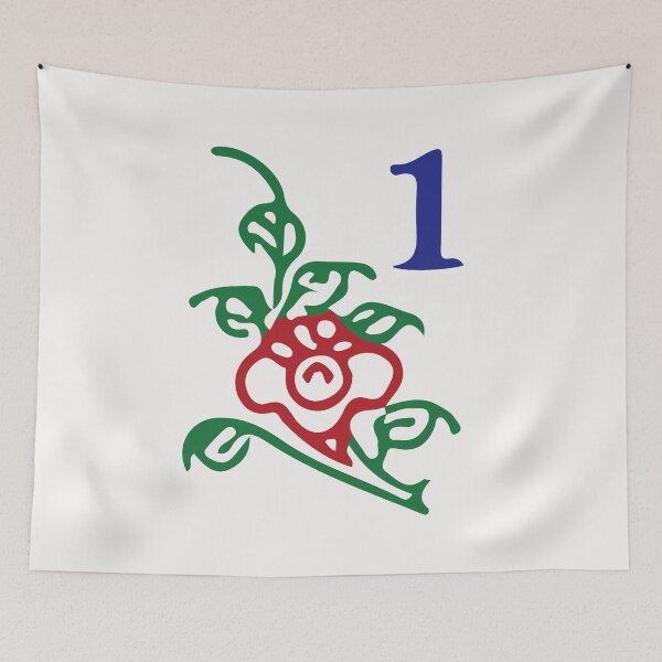 Item preview, Season Flower Chun 1 Spring 梅 Tile. It's Mahjong Time! designed and sold by teeworthy.