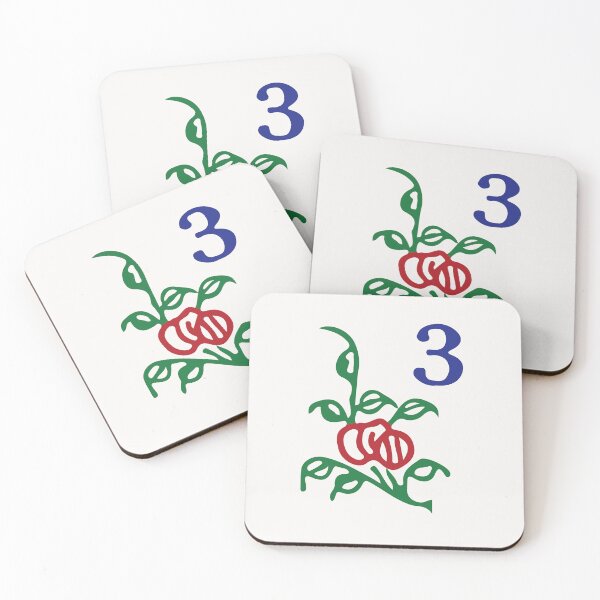 Item preview, Season Flower Qiu 3 Autumn 菊 Tile. It's Mahjong Time! designed and sold by teeworthy.