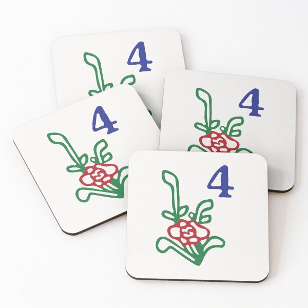 Item preview, Season Flower Dong 4 Winter 竹 Tile. It's Mahjong Time! designed and sold by teeworthy.