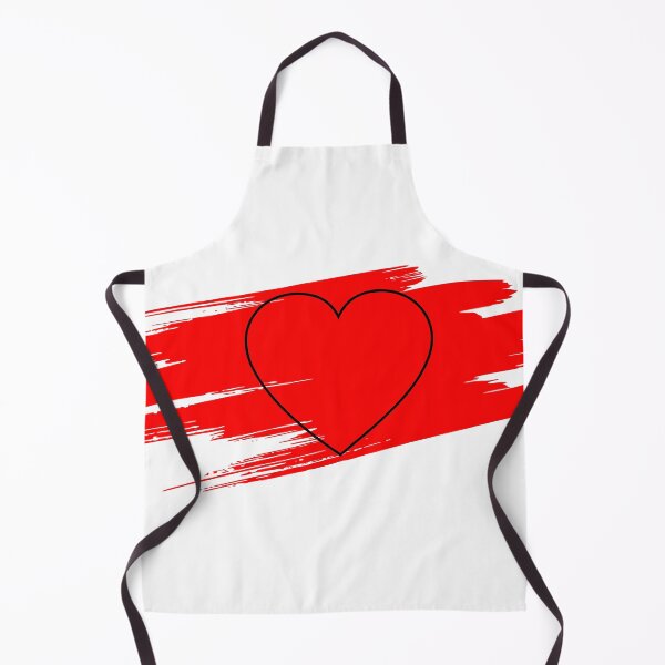 Item preview, Red Love Heart Paint Brush Stroke Design designed and sold by Moonrock Design.