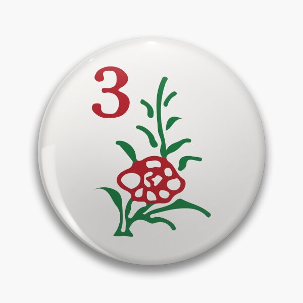 Item preview, Season Flower Hua 3 Chrysanthemum 菊 Tile. It's Mahjong Time! designed and sold by teeworthy.