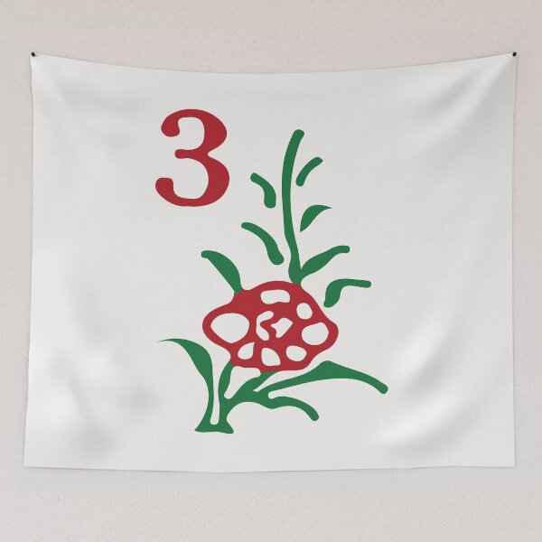 Item preview, Season Flower Hua 3 Chrysanthemum 菊 Tile. It's Mahjong Time! designed and sold by teeworthy.