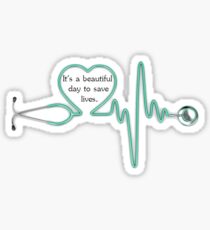 Stethoskop Herz Rythym Sticker