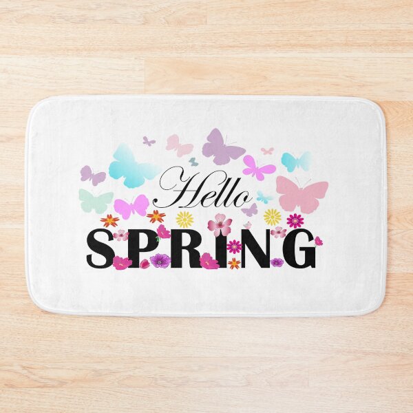 Item preview, Hello Spring flowers butterflies season designed and sold by Lily Art.