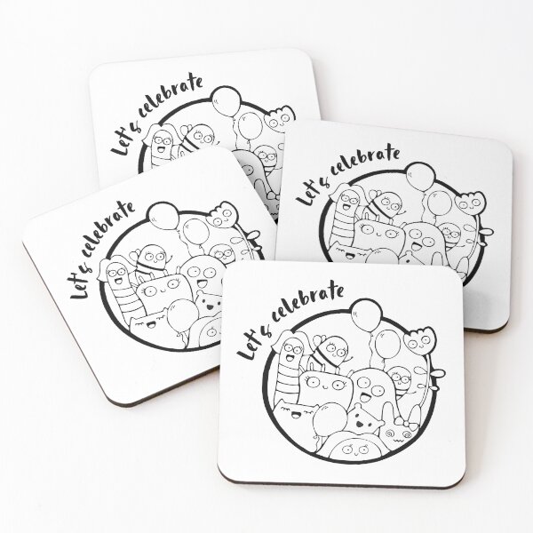Item preview, Kawaii doodles celebrate design designed and sold by high5doodle.