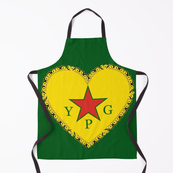 Item preview, YPG Flag Decorated Heart designed and sold by KurdishShops.