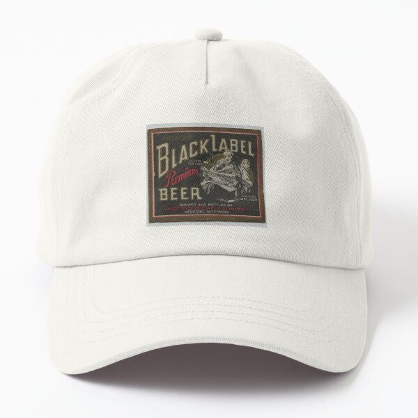 black label beer hat