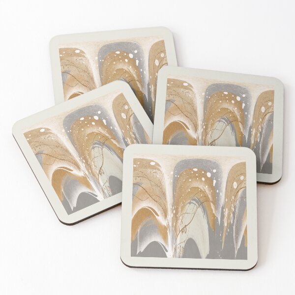 Item preview, Abstract Arches Neutral design in Cinnamon and Dove Gray designed and sold by simplydesignart.