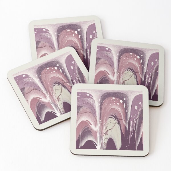 Item preview, Abstract Arches in Shades of Egg Plant designed and sold by simplydesignart.