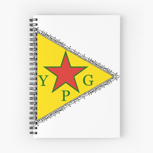 Artikelvorschau, YPG-Flagge geschmückt entworfen und verkauft von KurdishShops.