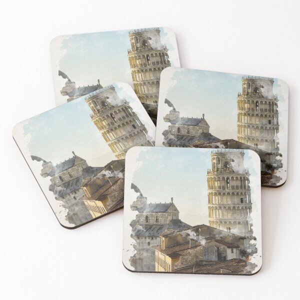 Item preview, Pisa Italy Watercolor Art designed and sold by Blok45.