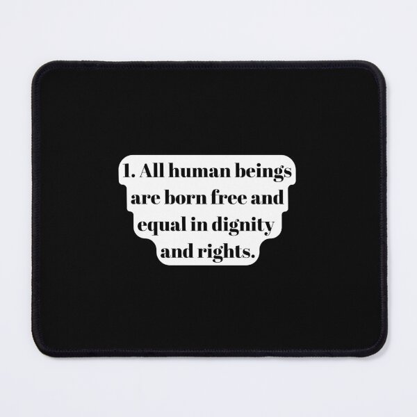 Item preview, Universal Declaration of Human Rights Article 1 designed and sold by Freihalt.