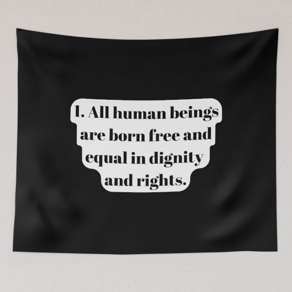 Item preview, Universal Declaration of Human Rights Article 1 designed and sold by Freihalt.