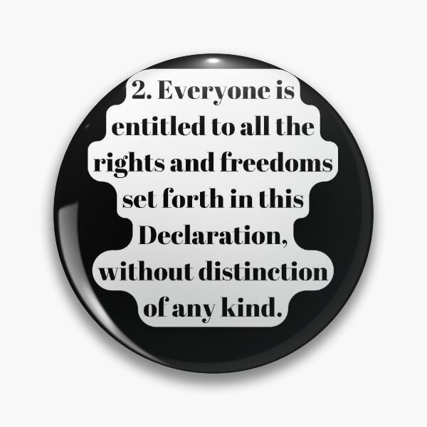 Item preview, Universal Declaration of Human Rights Article 2 designed and sold by Freihalt.