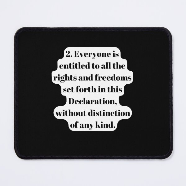 Item preview, Universal Declaration of Human Rights Article 2 designed and sold by Freihalt.