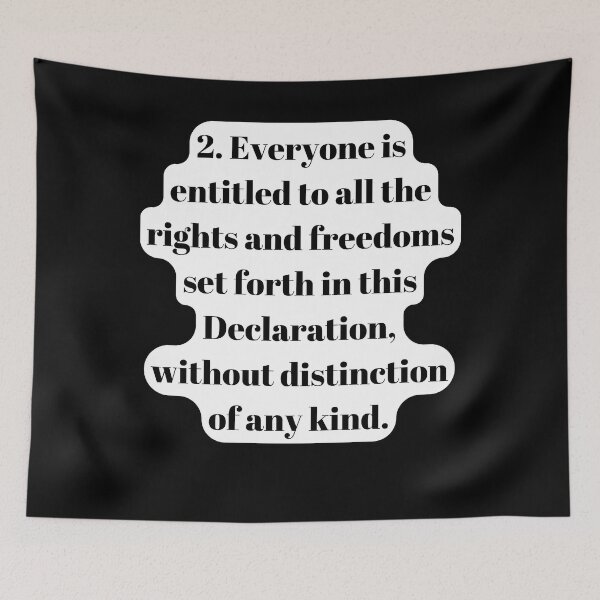 Item preview, Universal Declaration of Human Rights Article 2 designed and sold by Freihalt.