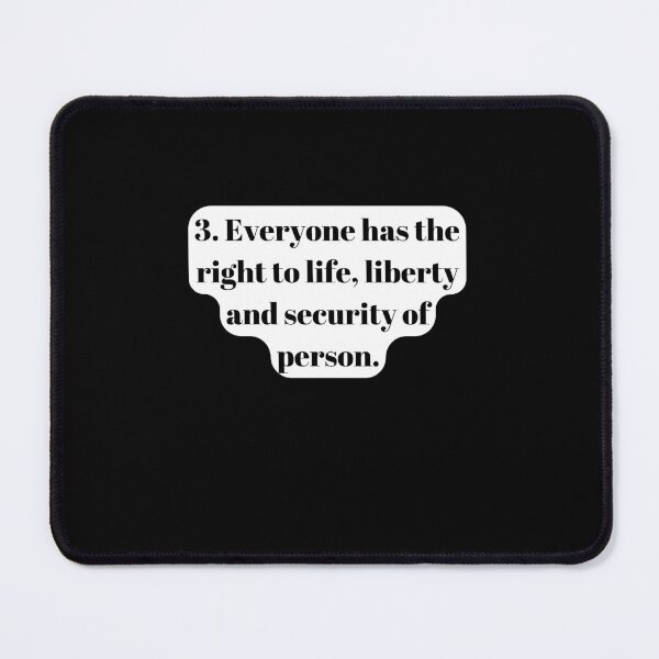 Item preview, Universal Declaration of Human Rights Article 3 designed and sold by Freihalt.