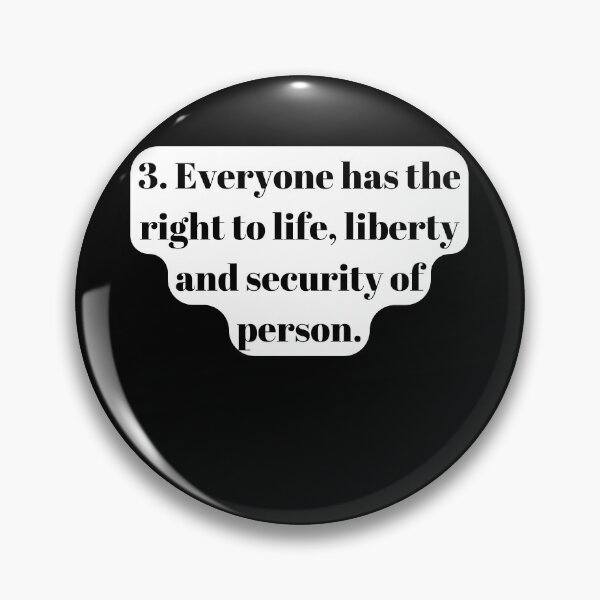 Item preview, Universal Declaration of Human Rights Article 3 designed and sold by Freihalt.