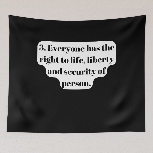 Item preview, Universal Declaration of Human Rights Article 3 designed and sold by Freihalt.