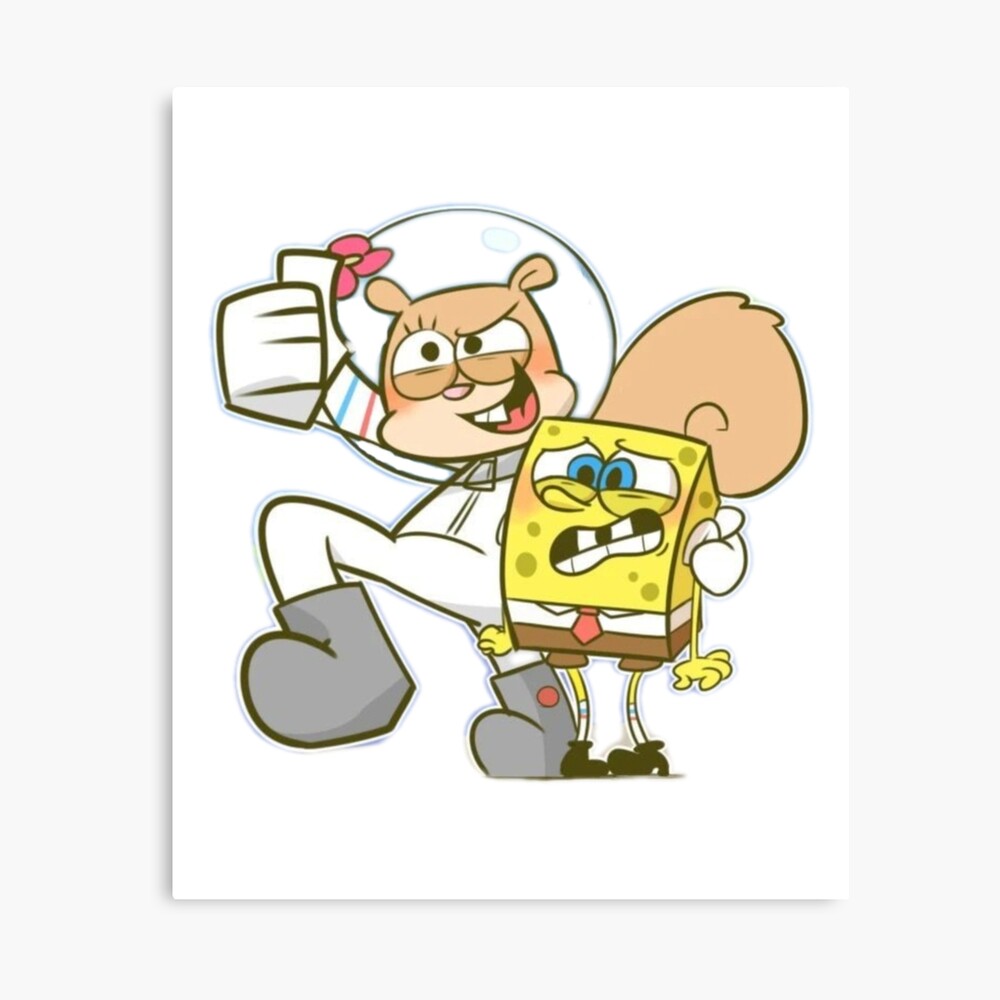 Póster for Sale con la obra «Bob Esponja y Arenita» de agirlnamedyuki |  Redbubble