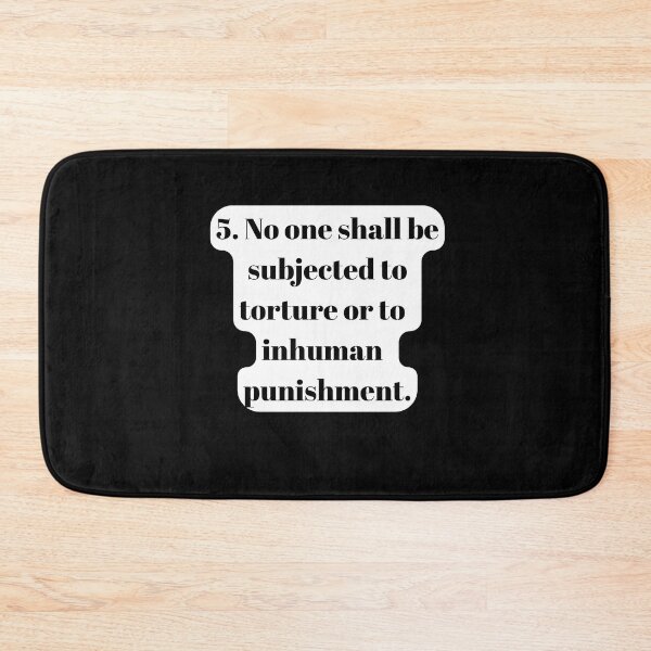 Item preview, Universal Declaration of Human Rights Article 5 designed and sold by Freihalt.