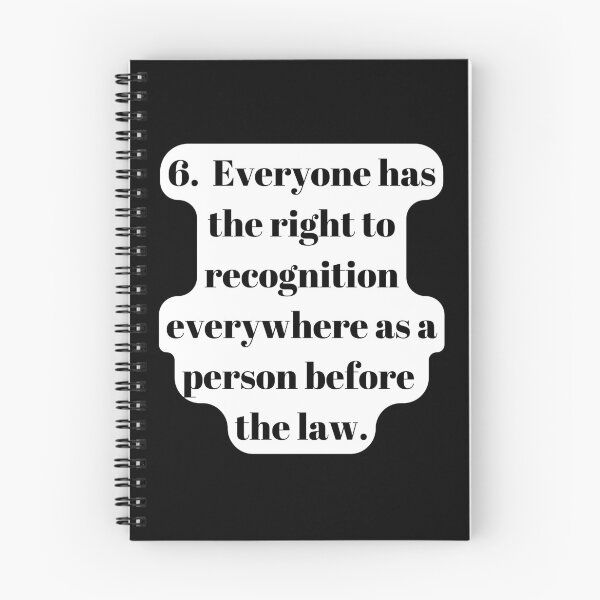 Item preview, Universal Declaration of Human Rights Article 6 designed and sold by Freihalt.