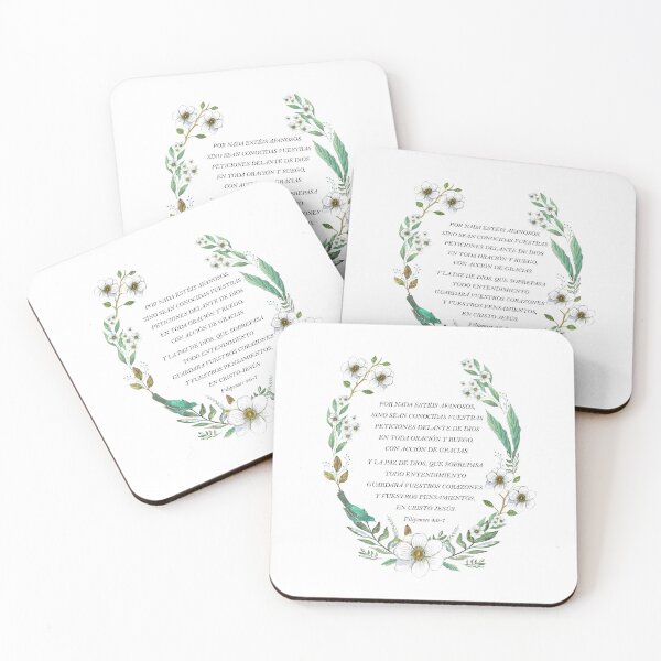 Item preview, Filipenses 4:6-7, Spanish Bible Verse designed and sold by latiendadearyam.