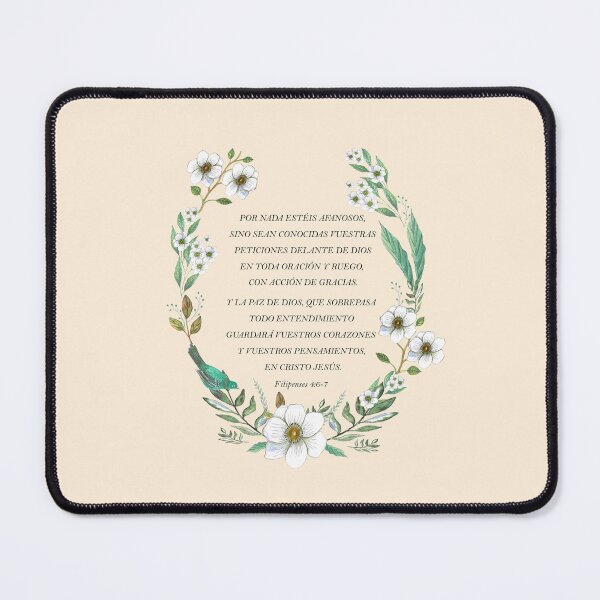Item preview, Filipenses 4:6-7, Spanish Bible Verse designed and sold by latiendadearyam.