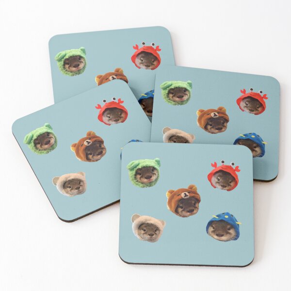 Item preview, otters in cute hats pack designed and sold by promisesarelies.