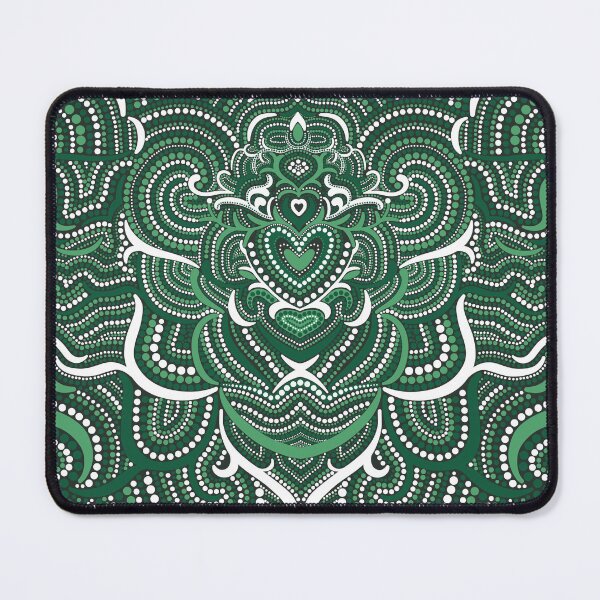 Item preview, damask dots - green designed and sold by space-kitten.