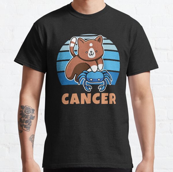 Zodiac Sign Cancer Cute Cat Kawaii Classic T-Shirt