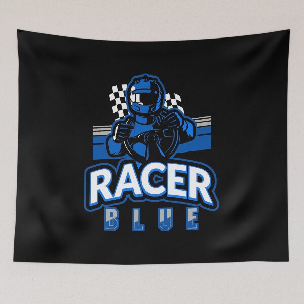 Item preview, Racer Blue Retro designed and sold by concordbred.