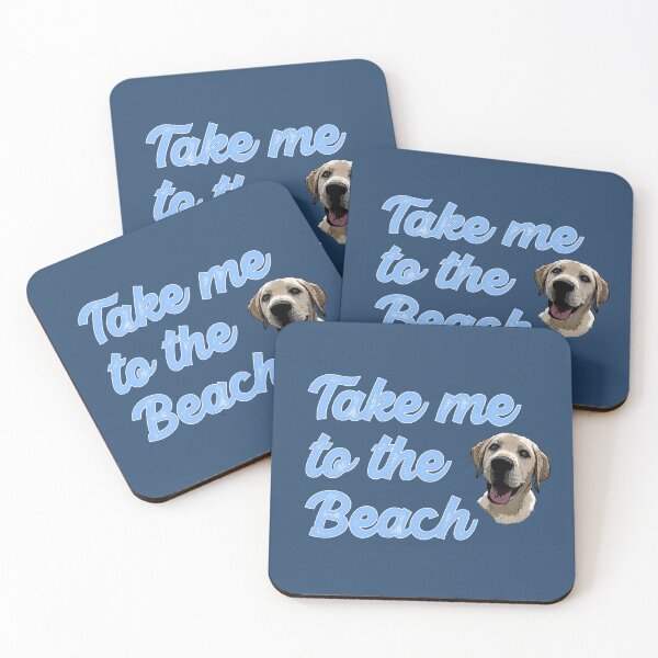 Item preview, Funny Dog - Yellow Lab - Take Me To The Beach - Labradorable designed and sold by OliviaGbyKyro.