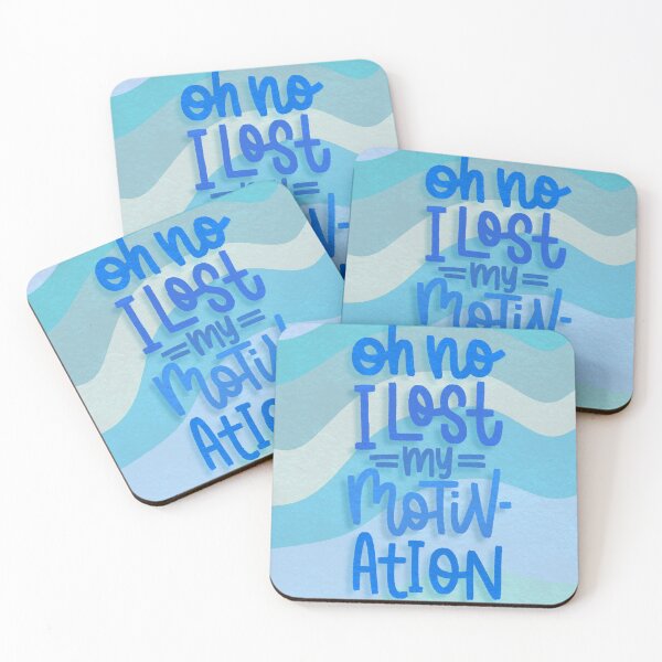 Item preview, Oh No I Lost My Motivation - Blue designed and sold by TheBubblyType.