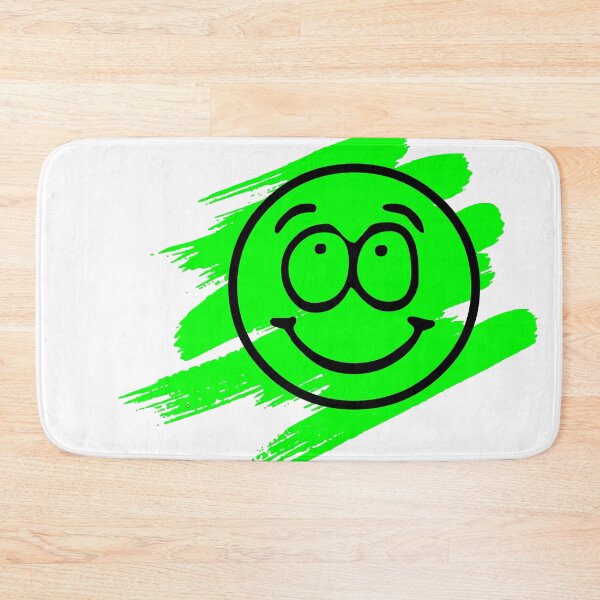 Item preview, Smiley Face With Green Paint Brush Stroke Happy Emoji designed and sold by Moonrock Design.