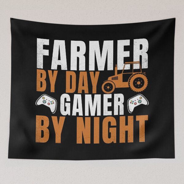 Item preview, Farmer By Day Gamer By Night designed and sold by amishacreates.