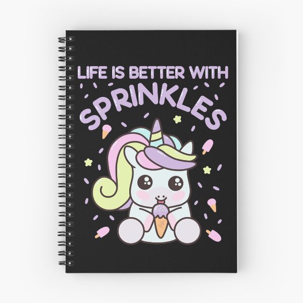 Item preview, Kawaii Cute Magical Pastel Ice Cream Unicorn Life is better with Sprinkles designed and sold by JokeGysen.