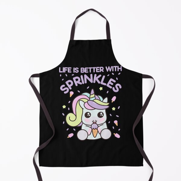 Item preview, Kawaii Cute Magical Pastel Ice Cream Unicorn Life is better with Sprinkles designed and sold by JokeGysen.