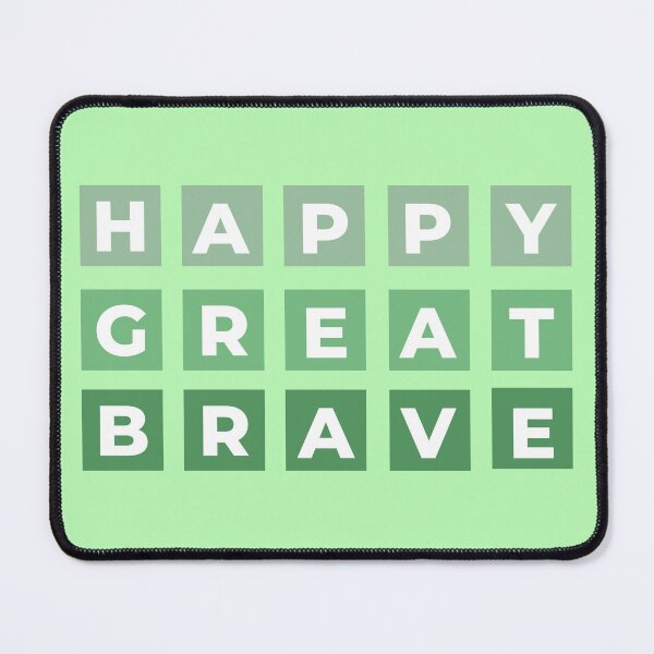 Item preview, Happy Great Brave Wordle Game Lovers designed and sold by RihabPrint.