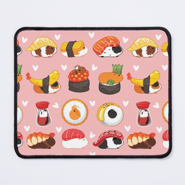 Item preview, Love Guinea Pig Sushi - Pink Background designed and sold by Lulupainting.